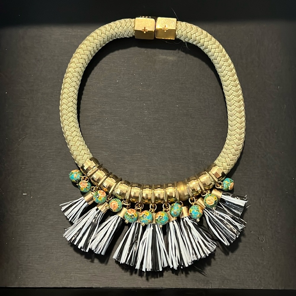 Holst and Lee tassel and beaded necklace
